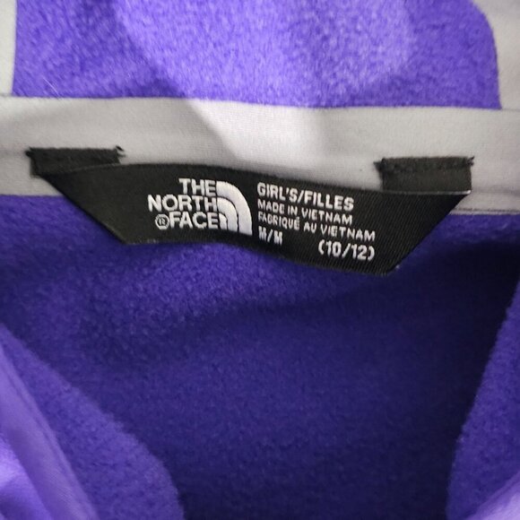 The North Face Girls FlashDry-XD Hoodie Dress M 10/12 Purple Polyester Elastane - Picture 4 of 6